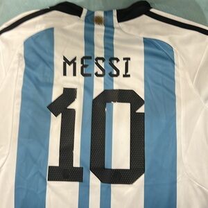 AFA Soccer - Messi #10 kids size 4 top and shorts